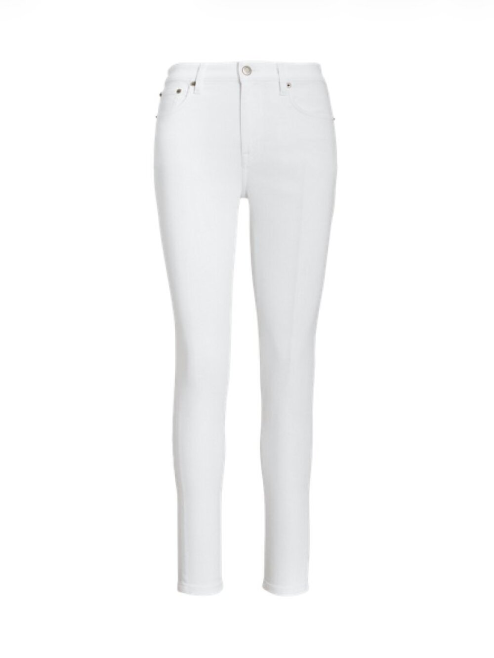 NWT Ralph Lauren RLX High-Rise Skinny Ankle Jeans White Wash